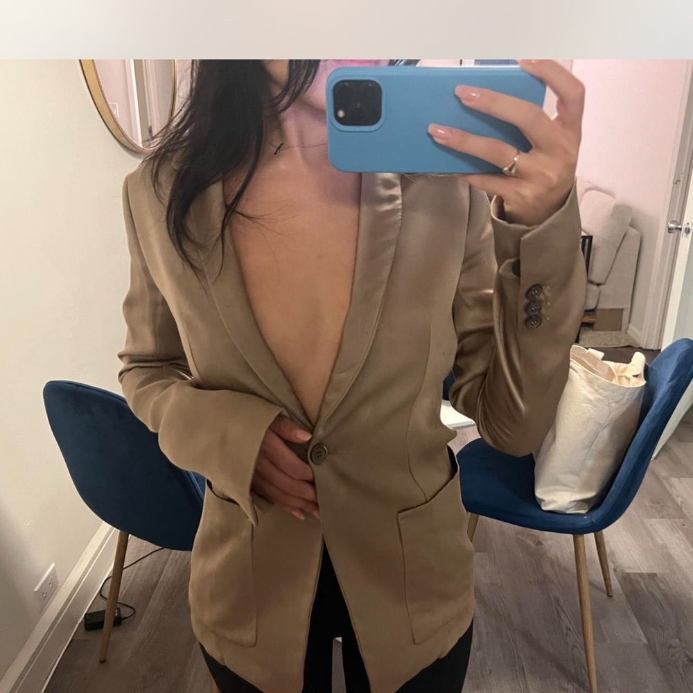Yves Saint Laurent Tan Women's Blazer